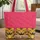 Fierce Tiger Busts Jungle Leaves Personalized Plaque - Wildlife Lover Gift Quilted Tote Bag - 1