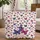Scattered Folk Art Butterflies Focal Group Nature Lover Gift Quilted Tote Bag - 1