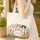 Three Kittens Picket Fence Garden Flowers - Floral Wreath Name Cat Lover Gift Quilted Tote Bag - 4