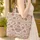 Indian Floral Botanical Medallion Floral Wreath - Boho Lifestyle Gift Quilted Tote Bag - 4