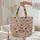 Indian Floral Botanical Medallion Floral Wreath - Boho Lifestyle Gift Quilted Tote Bag - 5