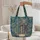 Ornate Antique Book Spines Butterfly Floral Gilded Scroll - Book Lover Gift Quilted Tote Bag - 5