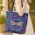 Personalized Dragonfly Wildflower Floral Wreath - Nature Lover Gift Quilted Tote Bag - 4