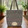 Indian Kalamkari Floral Medallion Botanical Wreath Leaves - Everyday Lifestyle Gift Quilted Tote Bag - 3