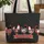 Folk Art Chickens Farmhouse Polka Dot - Everyday Tote for Chicken Lover Quilted Tote Bag - 1