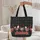 Folk Art Chickens Farmhouse Polka Dot - Everyday Tote for Chicken Lover Quilted Tote Bag - 5