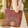 Personalized Ornate Indian Botanical Paisley - Boho Lifestyle Travel Gift Quilted Tote Bag - 4