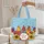 Floral Polka Dot Chickens Wreath Daisies Sunflowers - Farmhouse Home Decor Gift Quilted Tote Bag - 5