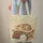 Sleeping Tabby Kitten Daisy Blossom Books - Book Lover Home Decor Gift Quilted Tote Bag - 6