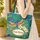 Ornate Dragonfly Plumeria Tropical Leaf - Wildlife Lover Everyday Gift Quilted Tote Bag - 4