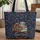 Wildflower Butterfly Vintage Books Teacup - Home Decor Gift for Book Lover Quilted Tote Bag - 1