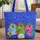 Three Horse Heads Floral Wreath Swirling Botanicals - Horse Lover Everyday Gift Quilted Tote Bag - 1