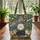 Personalized Feline Lavender Roses Garden Everyday Use - Cat Lover Gift Quilted Tote Bag - 3