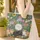 Personalized Feline Lavender Roses Garden Everyday Use - Cat Lover Gift Quilted Tote Bag - 4