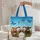 Calves Wildflower Meadow Blue Sky Butterflies - Farmhouse Decor Cow Lover Gift Quilted Tote Bag - 5