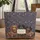 Three Dachshund Dogs Floral Paisley Personalized - Dog Lover Everyday Carry Quilted Tote Bag - 1