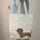 Dachshund Christmas Sweater Snowflakes Personalized Name - Holiday Dog Lover Gift Quilted Tote Bag - 6