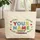 Colorful Block Letters Crayons Floral Leaf Accent - School Gift for Students Quilted Tote Bag - 1