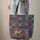 Jewel Tone Patchwork Ribbon Dachshund Dog - Dog Lover Everyday Housewarming Gift Quilted Tote Bag - 6