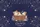 Sleepy Calico Kittens Basket Indigo Night Sky Floral Wreath - Kitten Lover Gift Quilted Tote Bag - 7