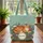 Orange Tabby Cat Floral Wreath Garden - Cat Lover Home Decor Gift Quilted Tote Bag - 3