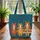 Three Children's Book Horse Faces Wooden Name Sign with Flowing Manes - Horse Lover Gift Quilted Tote Bag - 3
