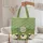 Personalized Three Sheep Wildflowers Hills Farmhouse Decor Gift Quilted Tote Bag - 5