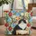 Black and White Cat Floral Garden - Pet Lover Everyday Carryall Gift Quilted Tote Bag - 1