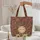 Indian Elephants Floral Wreath Boho Lifestyle Elephant Lover Gift Quilted Tote Bag - 5