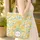 Marigold Flowers Personalized Name - Everyday Floral Lover Gift Quilted Tote Bag - 4