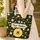 Personalized Bumblebee Daisy Sunflower Honeycomb - Everyday Tote Gift Quilted Tote Bag - 4