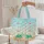 Sea Turtles Hibiscus Flowers Seashells - Ocean Lover Beach Vacation Gift Quilted Tote Bag - 5