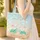 Sea Turtles Hibiscus Flowers Seashells - Ocean Lover Beach Vacation Gift Quilted Tote Bag - 4