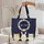 Golden Vine Swirls Starbursts White Daisies Floral Wreath Leaf Accents Everyday Carry Quilted Tote Bag - 5