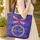 Iridescent Dragonfly Floral Wreath Swirls Golden Filigree - Personalized Gift for Nature Lover Quilted Tote Bag - 4