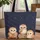 Baby Owlets Magical Glowing Books Celestial Constellations - Reader Everyday Gift Quilted Tote Bag - 1