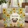 Pug Sunflowers Daisies Floral Wreath Your Name - Everyday Dog Lover Home Decor Gift Quilted Tote Bag - 1