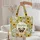 Pug Sunflowers Daisies Floral Wreath Your Name - Everyday Dog Lover Home Decor Gift Quilted Tote Bag - 5