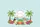 Tropical Beach Palm Trees Hibiscus Floral Wreath Personalized Name - Beach Vacation Gift Quilted Tote Bag - 7