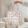 Bunnies Rose Floral Wreath Personalized - Everyday Keepsake Accessory Quilted Tote Bag - 5