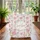 Bunnies Rose Floral Wreath Personalized - Everyday Keepsake Accessory Quilted Tote Bag - 3