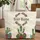 Flowering Cacti Desert Sand Dunes Personalized Name Floral Wreath - Everyday Tote Gift Quilted Tote Bag - 1