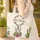 Flowering Cacti Desert Sand Dunes Personalized Name Floral Wreath - Everyday Tote Gift Quilted Tote Bag - 4
