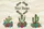 Flowering Cacti Desert Sand Dunes Personalized Name Floral Wreath - Everyday Tote Gift Quilted Tote Bag - 7