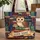 Wise Owl Stacked Books Ornate Magical Covers - Bookworm Scholar Gift Quilted Tote Bag - 1