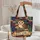 Wise Owl Stacked Books Ornate Magical Covers - Bookworm Scholar Gift Quilted Tote Bag - 5