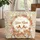 Fawns Nuzzling Roses Acanthus Scrollwork Mushrooms - Name Floral Wreath Everyday Gift Quilted Tote Bag - 1