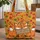 Foxes Nuzzling Autumn Leaves Rustic Wooden Sign - Fall Wildlife Lover Gift for Animal Lover Quilted Tote Bag - 1
