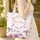 Hummingbird Butterfly Clematis Flowers Your Name Wreath - Nature Lover Gift Quilted Tote Bag - 4