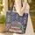 Ornate Antique Books Stack Botanical Floral Leaves Vines Berries - Book Lover Gift Quilted Tote Bag - 4